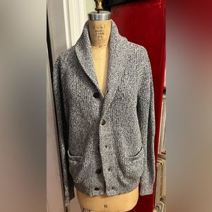 FAHERTY marled cotton cardigan! nwot!